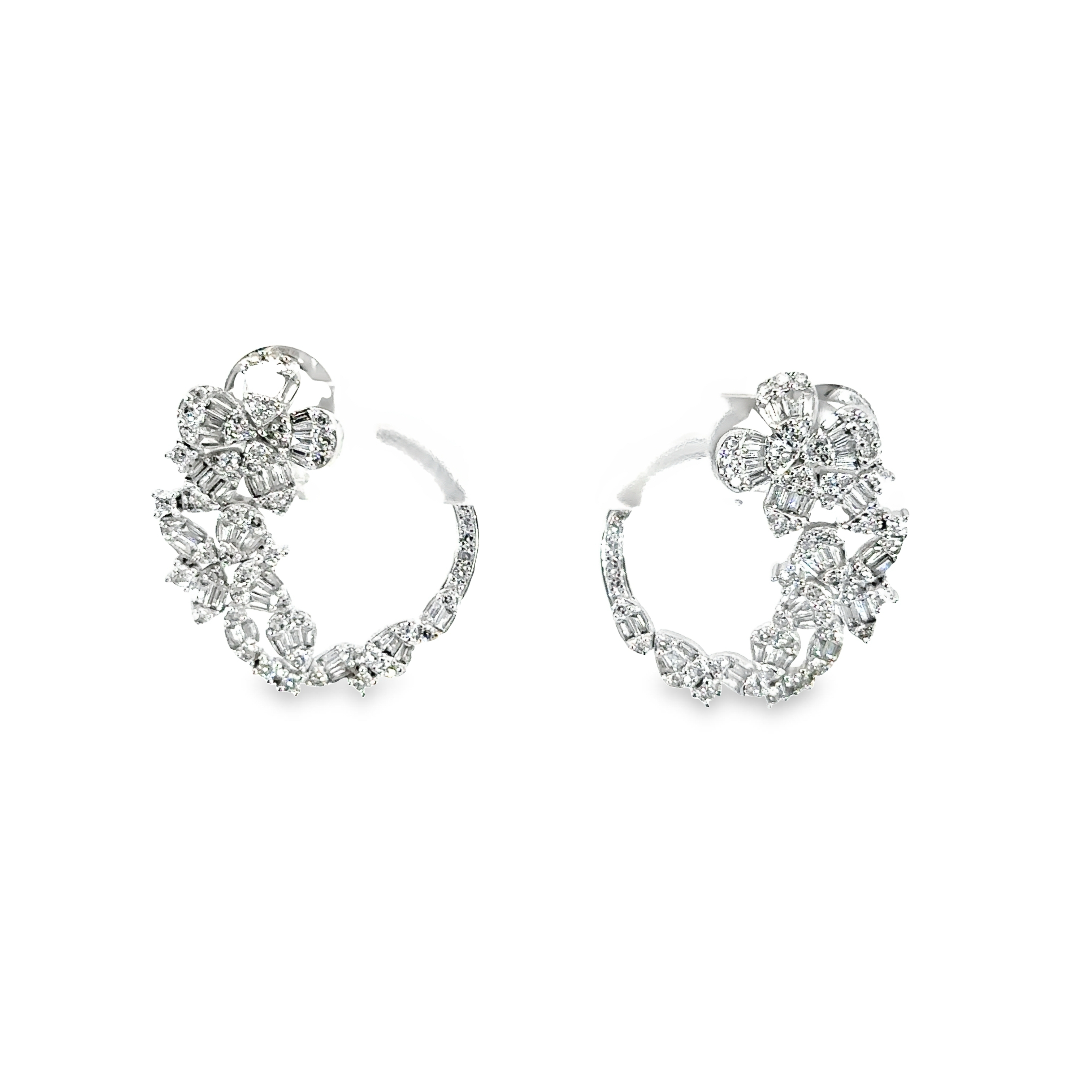 Floral Diamond Earrings